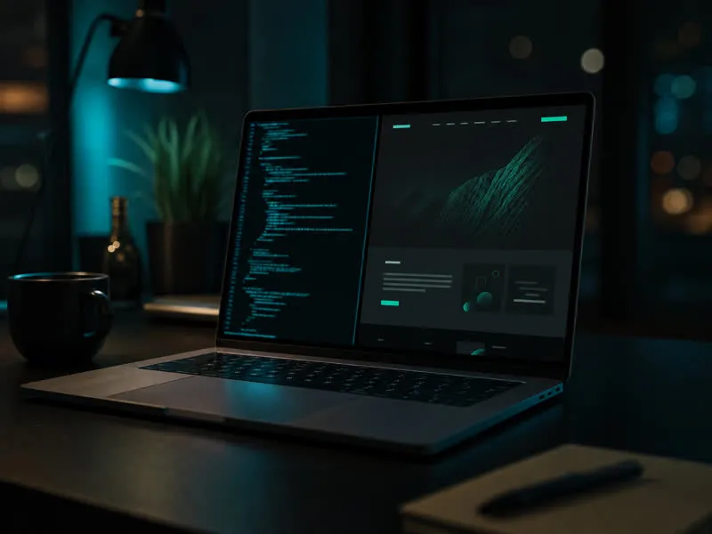 Laptop s kódem