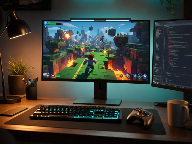 Akční kostičková hra ve stylu Robloxu